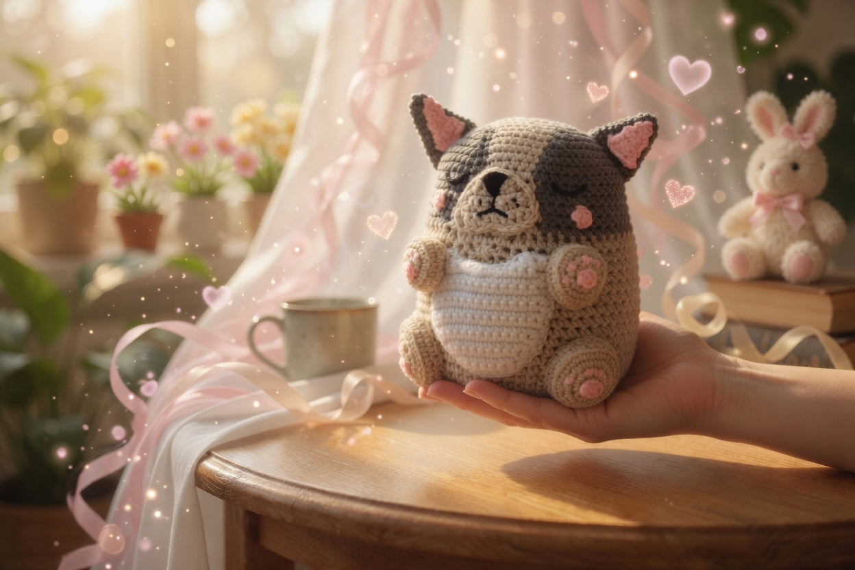 Loui The French Bulldog Crochet Pattern