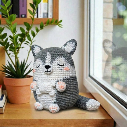 Luna the Husky Crochet Pattern